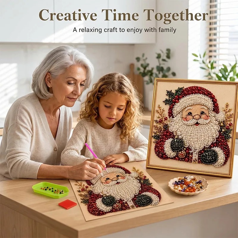 Resin Art Wallpaper - Noel İnci Elmas Boyama Sanat Seti