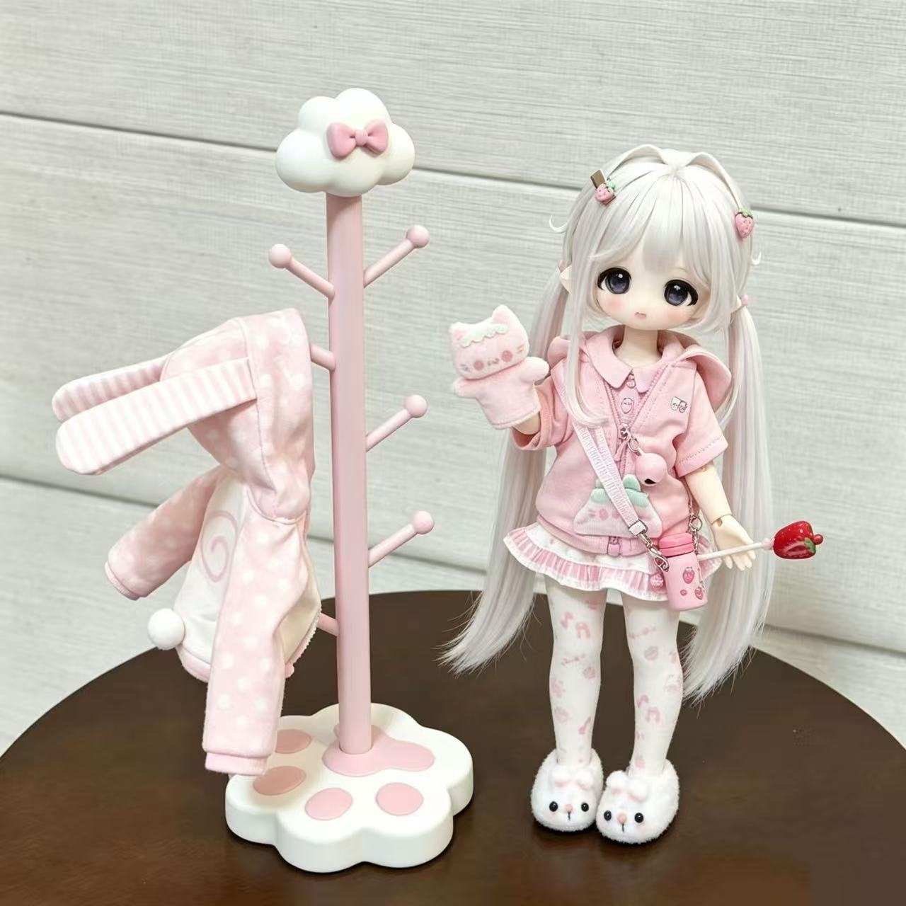 Resin Art Baby - Kawaii InsCat Paw Base Yerde Duran