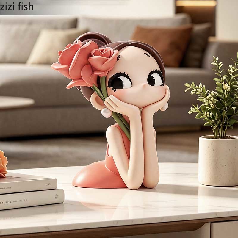 Sevimli Gül Kız Büstü Heykeli  - Resin Art Rose incelemesi ve fiyatı